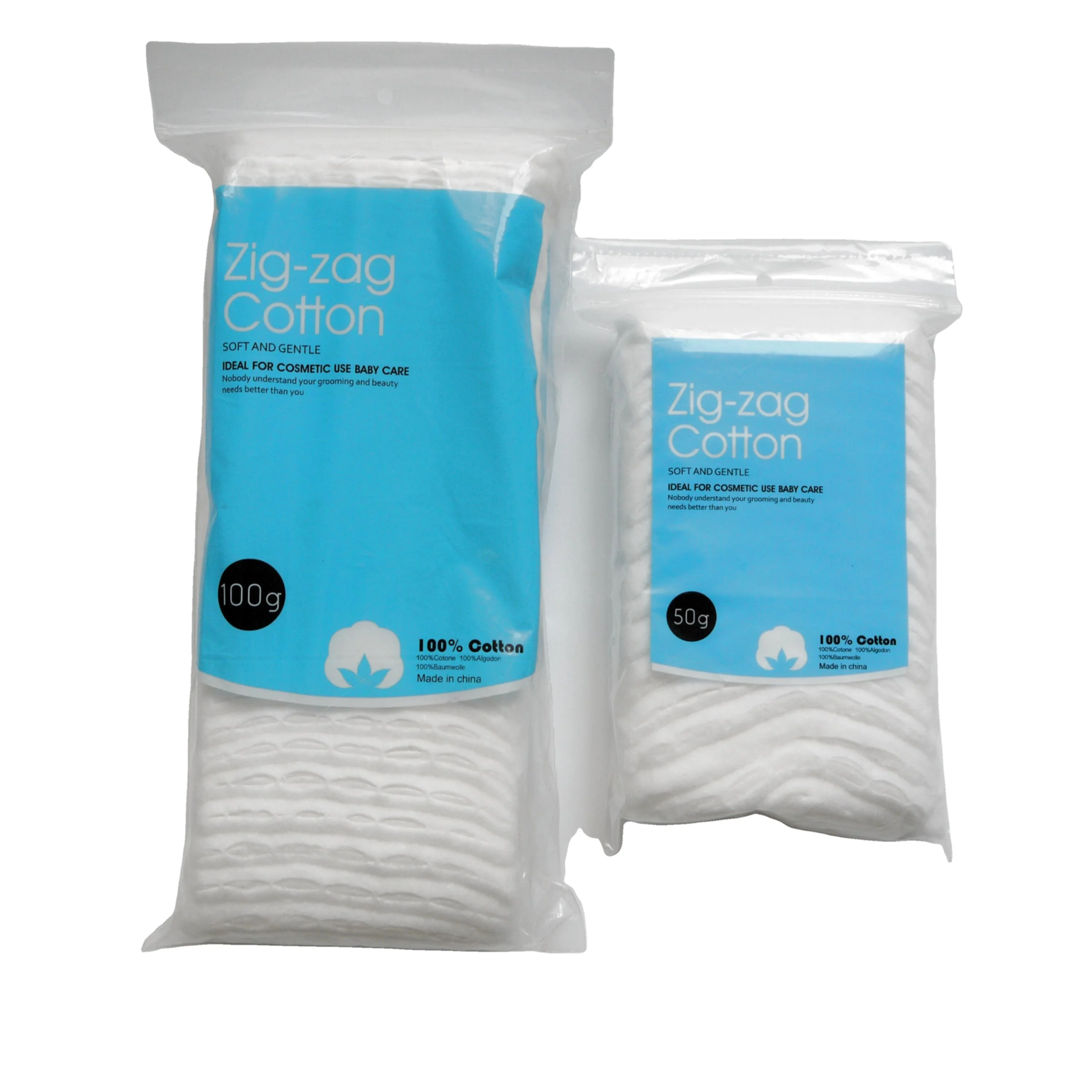 medical grade Absorbent Zig Zag Cotton Wool