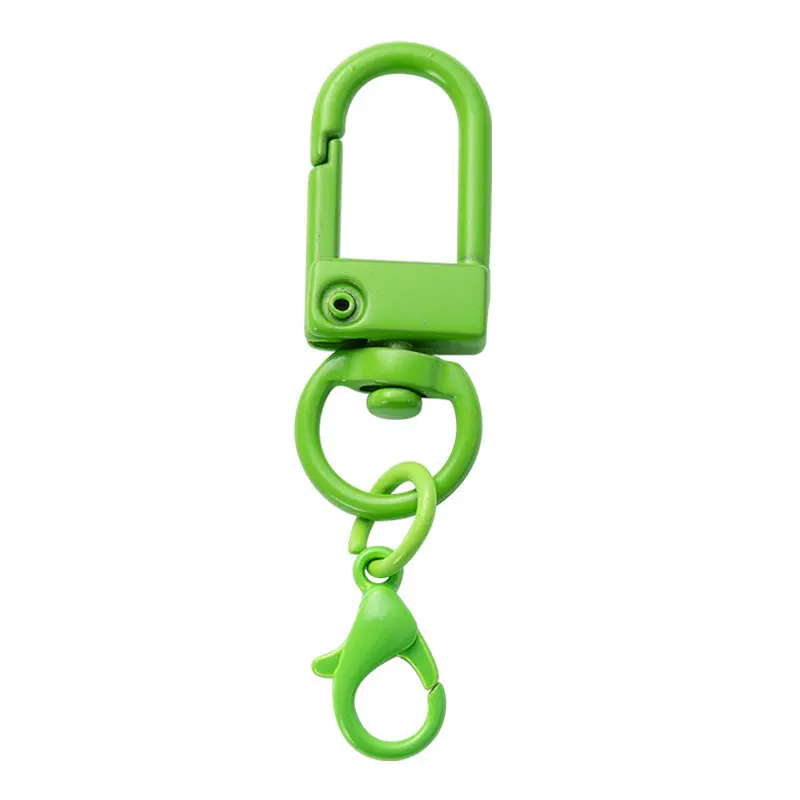 Wholesale DIY Keychains Accessories Colorful Lobster Clasp Hooks Swivel Lanyards Snap Hooks Key Rings