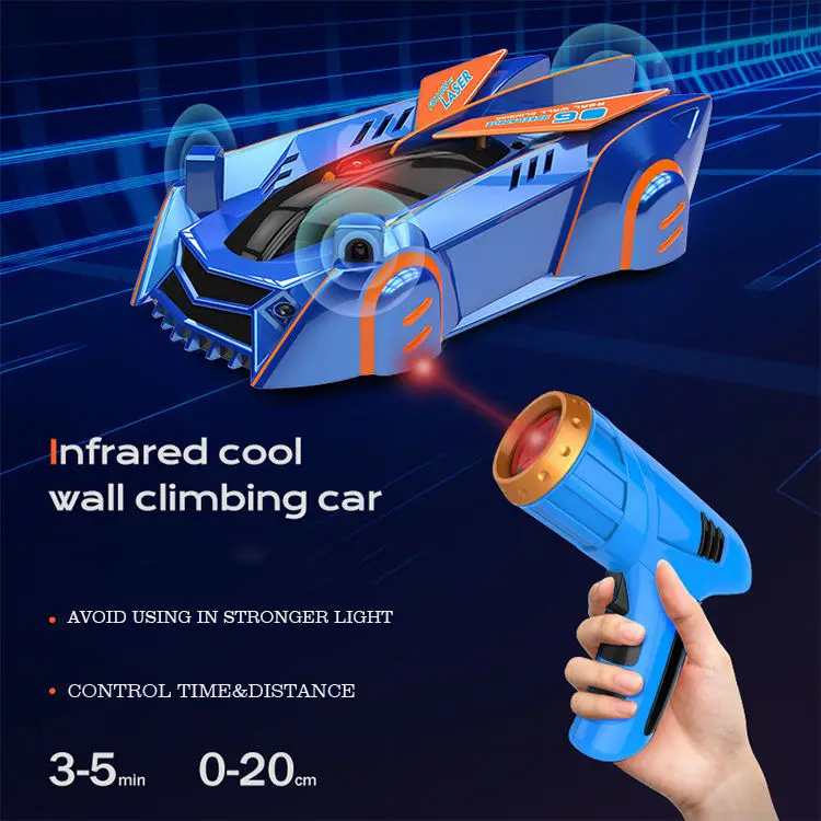 KSF Newest Product Newfangled Toys Infrared Laser Follow Wall Climbing Car High Technology  Infrared Laser Control Toys