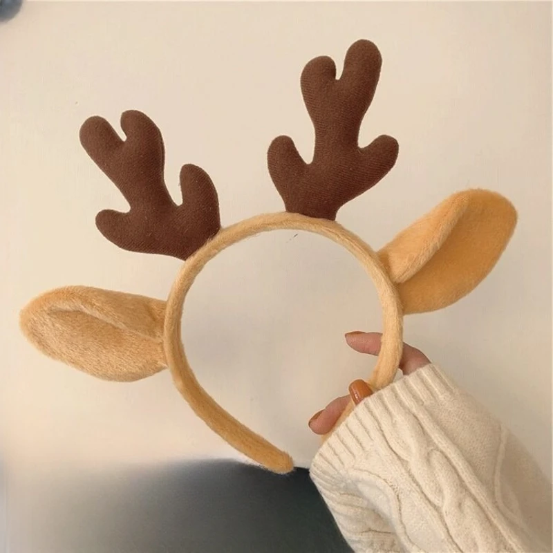 Christmas Head Band Reindeer Velvet Kids Girl Deer Antler Christmas Headbands For Women