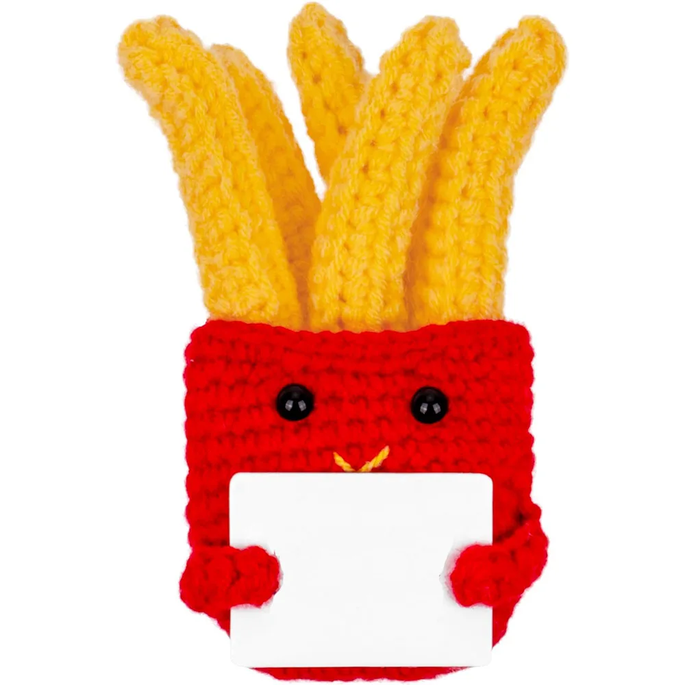 Hot selling Christmas Handmade Crocheted Positive Potato Tomato Lemon Cucumber Doll Cute Wool Knitting Dolls Gifts