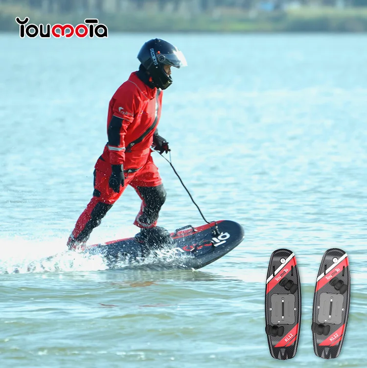 Unisex 55KM/H Carbon Fibre Electric Surfboard Motorized Jet Body Board Waterproof Propeller Hydrofoil  Ocean Water Sports