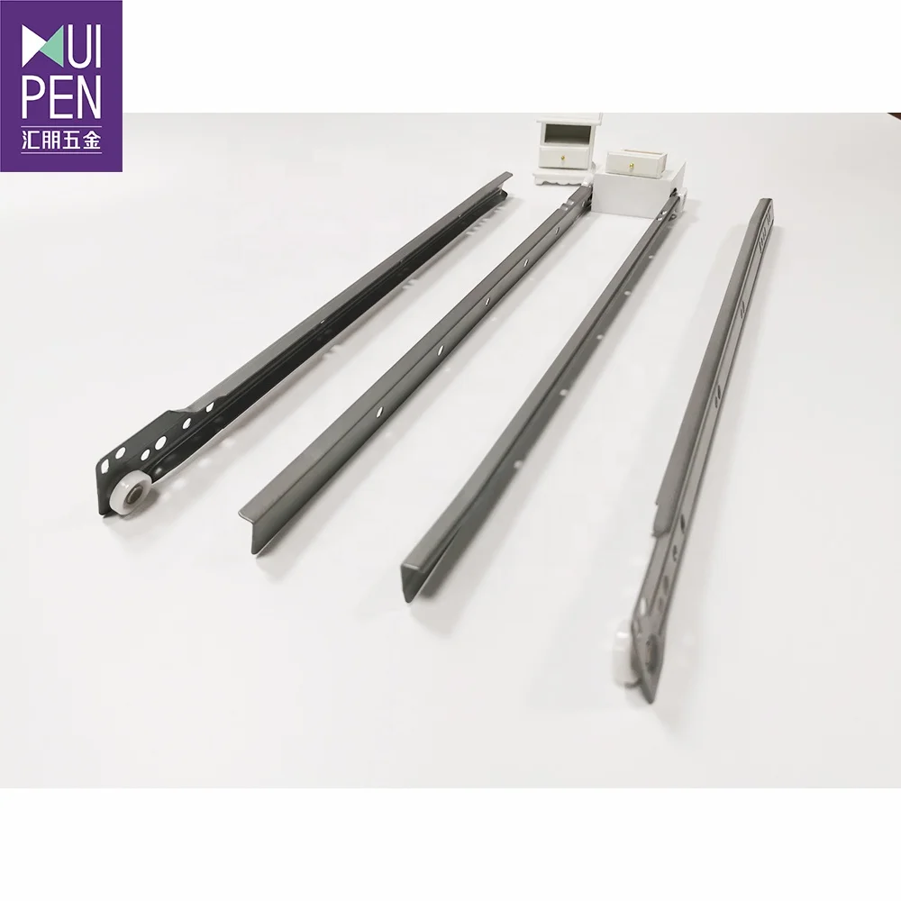 Factory Price Powder Coated Paint Telescoping Strut Channel Full Extension Soft Close Drawer Slide Long Drawer Runners Carton