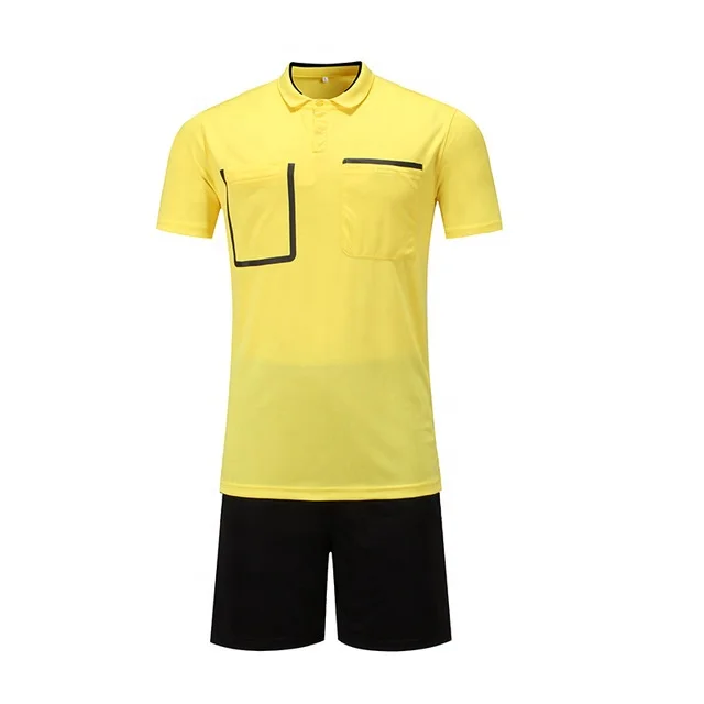 Professional Soccer Referee Jerseys Custom Soccer Umpire Shirt