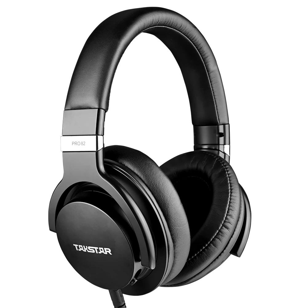 Takstar PRO82 Professional DJ Monitor Headphones Wired HIFI Headset for Stereo Over Ear PC Studio Recording Game