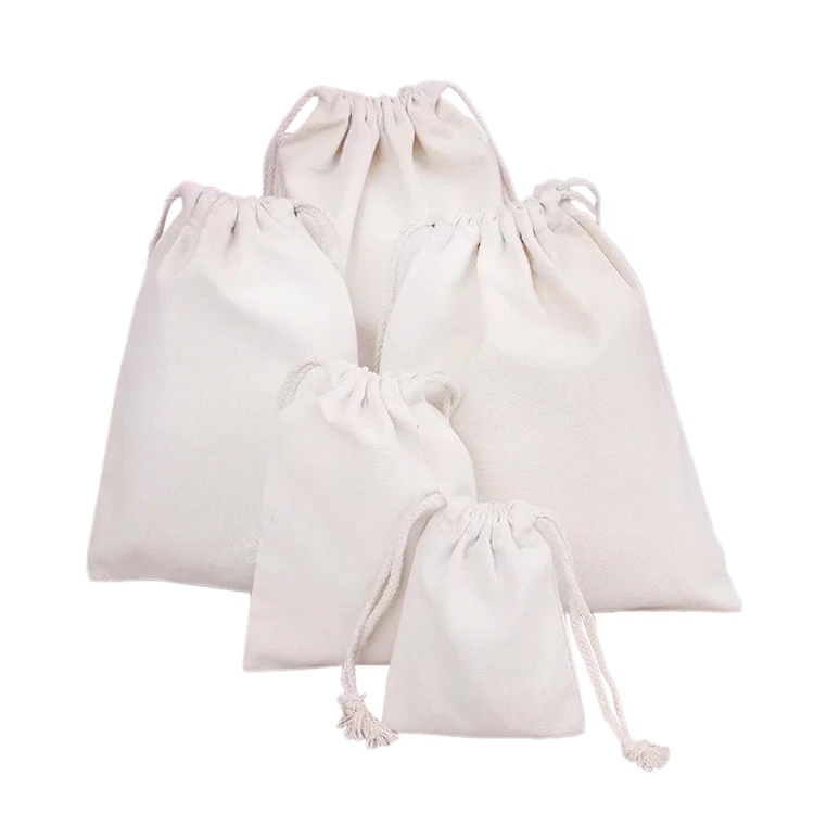 Пустая Хлопковая Сумка на завязках для празднования дня рождения