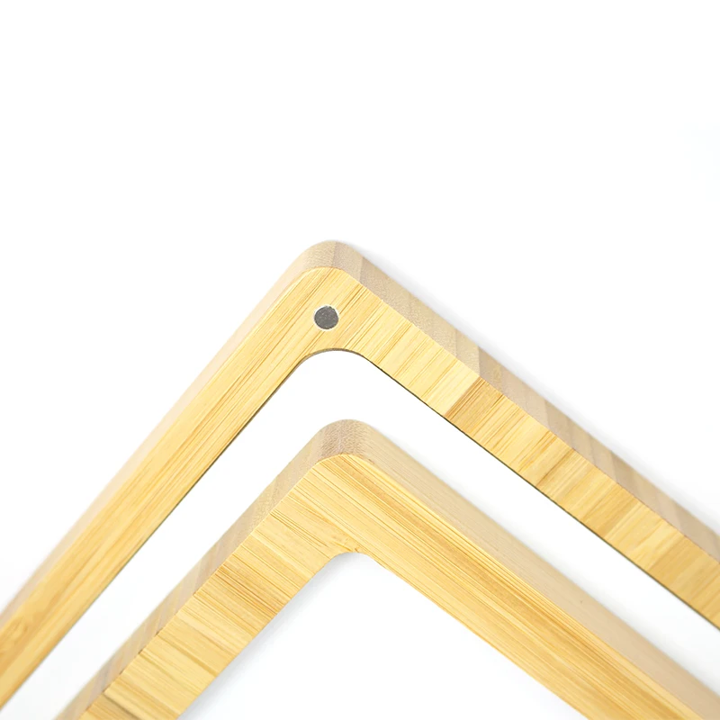 Personalized Birthday Gift Sublimation Blank Alu Sheet Bamboo Customized Magnet Photo Frame for Heat Transfer