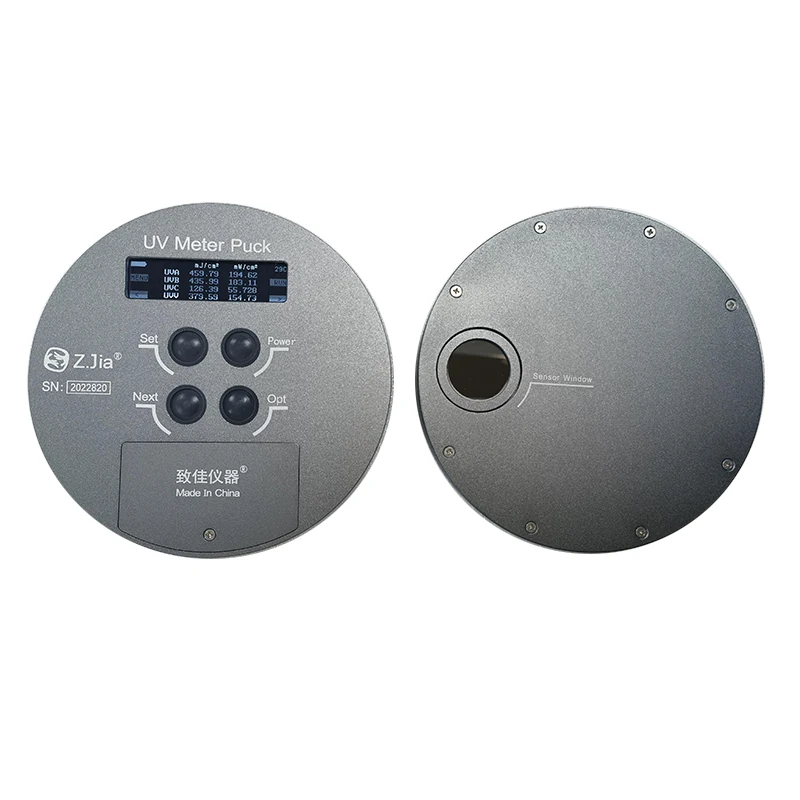 UV Meter Puck Four Band UV Energy Meter Four Channel Energy Meter UVA/UVB/UVC/UVV