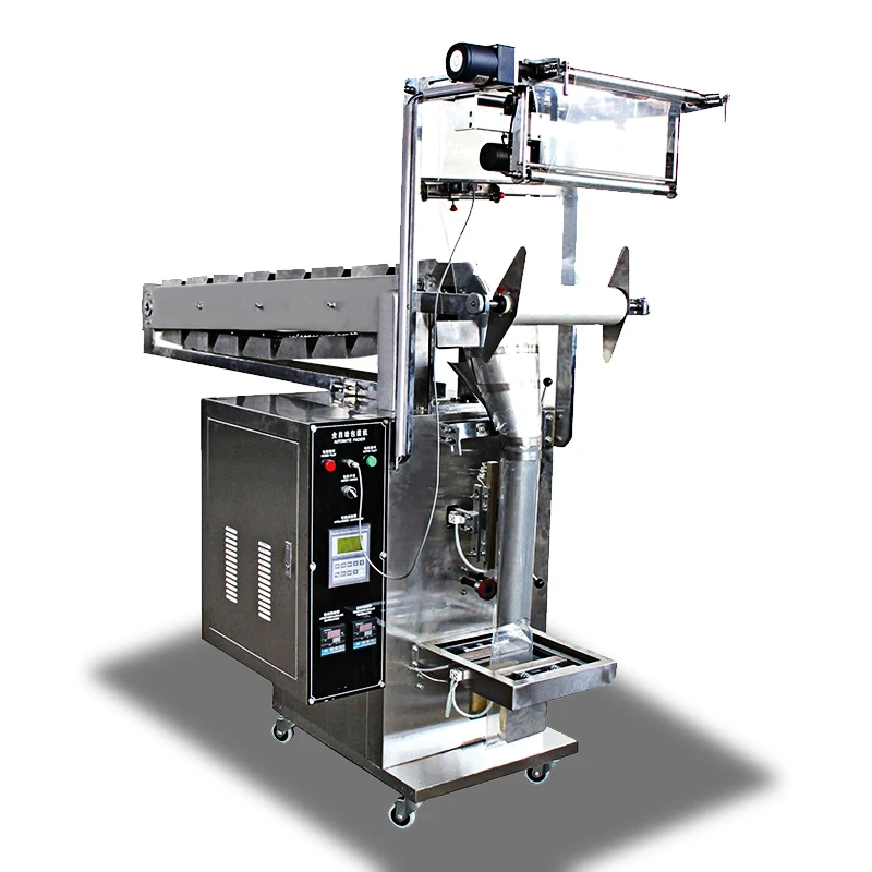 semi automatic chain bucket granule Packaging snack jelly chips Frozen Dried Fruit Vegetable filling sealing packing machine