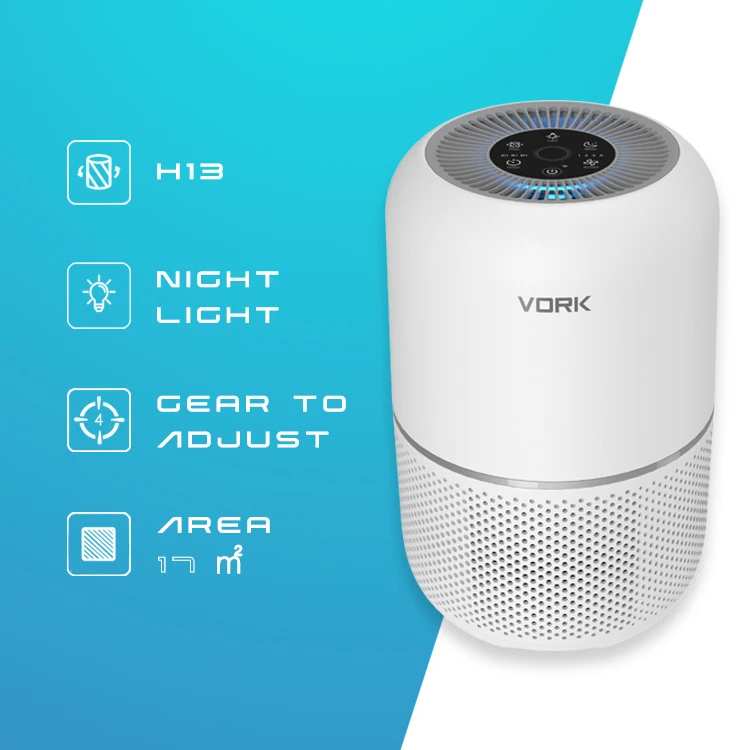 New Customized Portable Desktop Air Purifier Hepa Filter Smoke Dust Purifying Electric Air Cleaner for Home