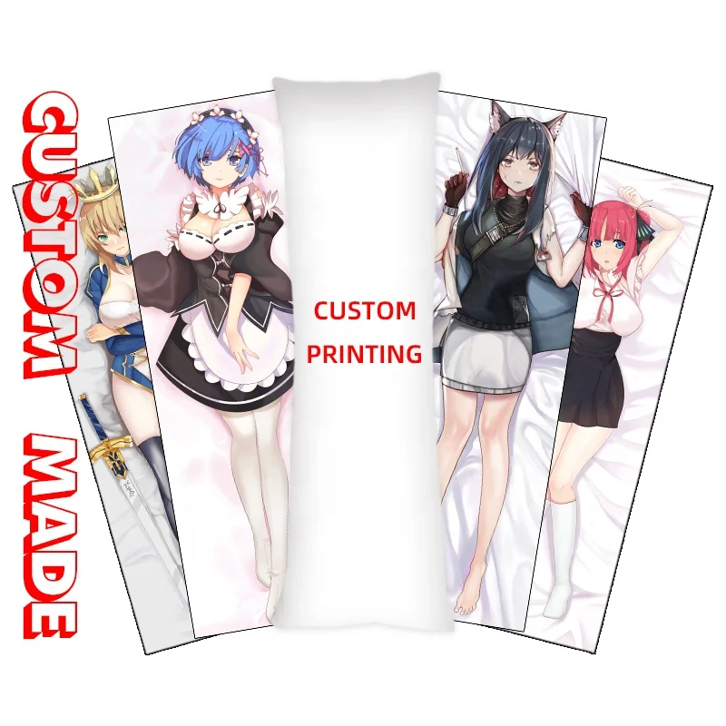 Naked sexy anime girls decorative custom body pillow case cheap dakimakura custom printed pillow
