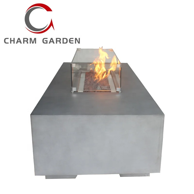 Big size Rectangle Patio Heaters Propane Natural Gas  Fireplace