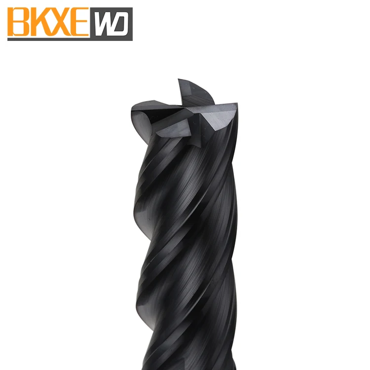 BKXE 4 Flute Carbide CNC Router End Mill Manufacturer Cutting Tools For Wood