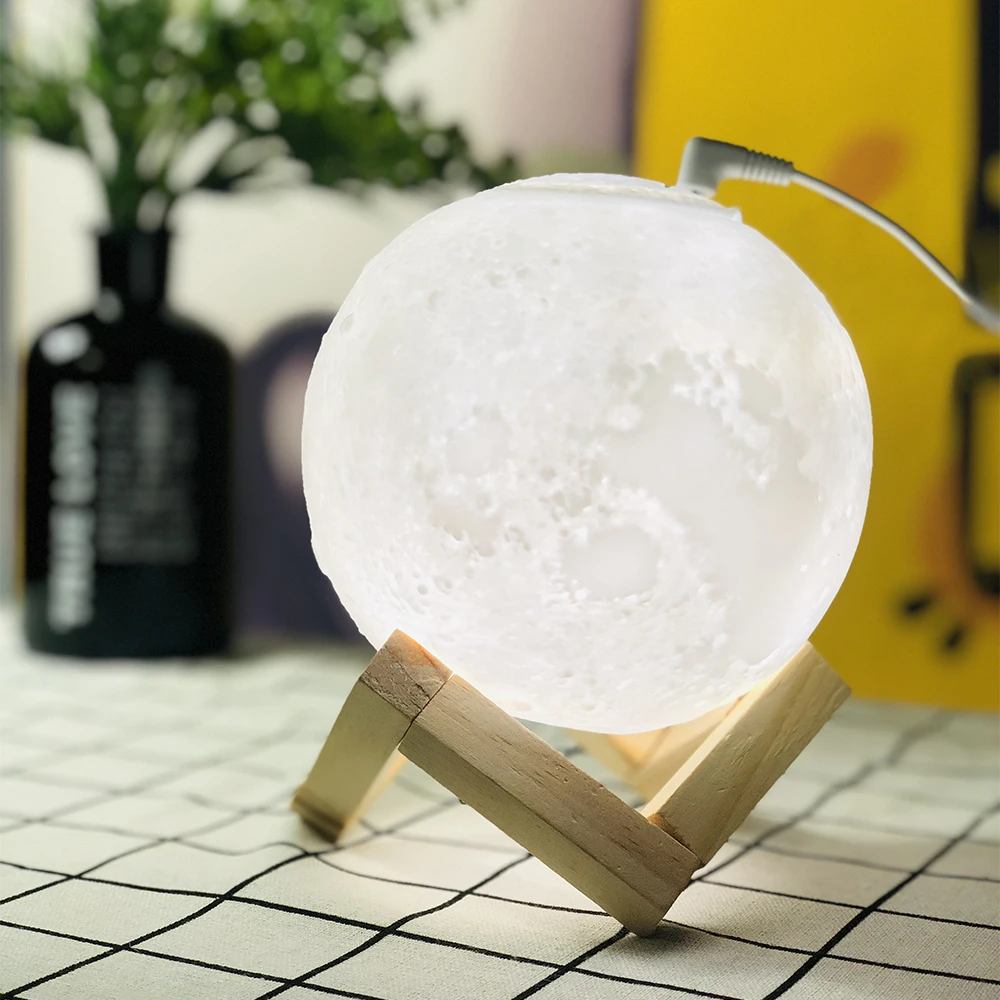 
800ML High Capacity Cool Mist Air Humidifiers USB Moon Night Light Led 3D Moon Lamp Aroma Diffuser 