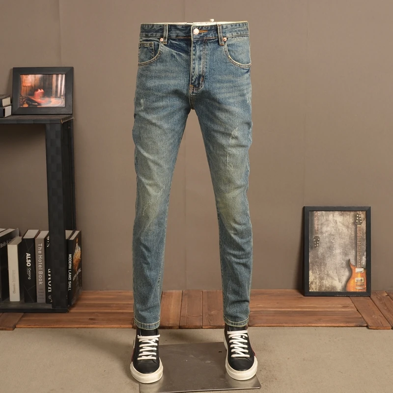 Wholesale Fashion Stretchy Jeans For Men Hot Sale High Quality Mens Jeans