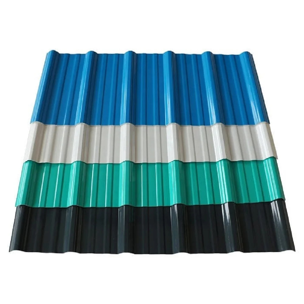 Color Coated Roof Tile Green Color ASA PVC Plastic Plastic Corrugated Roofing Sheets