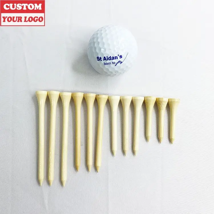 Factory Custom Golf All Sizes 83/70/54Mm Wooden  Custom Colors Material Sizes Reduce Friction & Side Spin  Magnetic Golf Tees