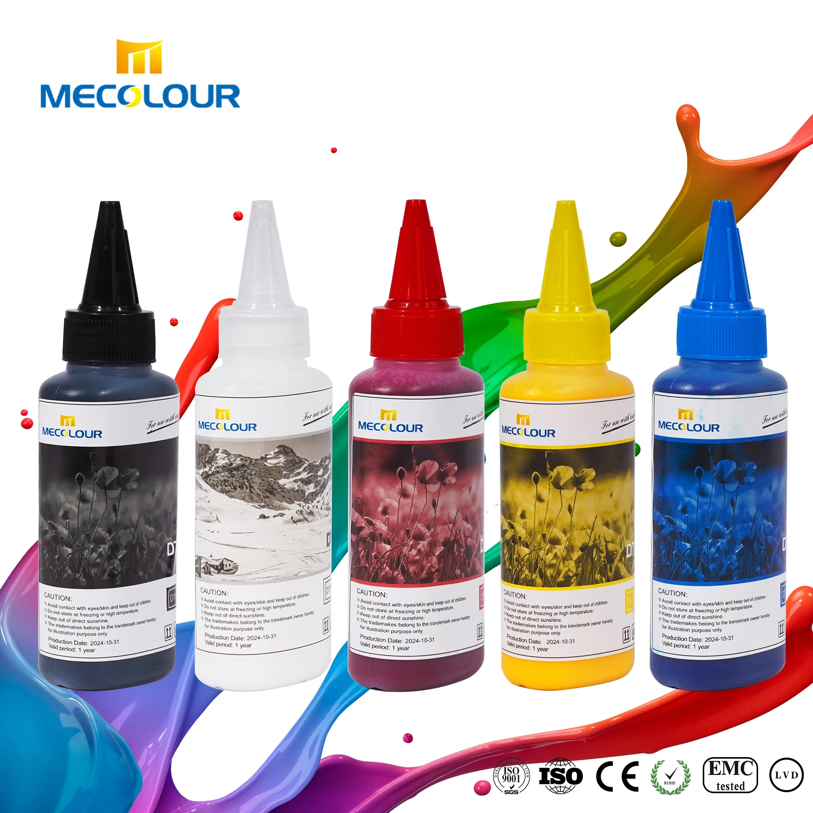 Transfer Ink White Textile Printing Pigment Ink Dtf Ink 100ml For Dtf Printer