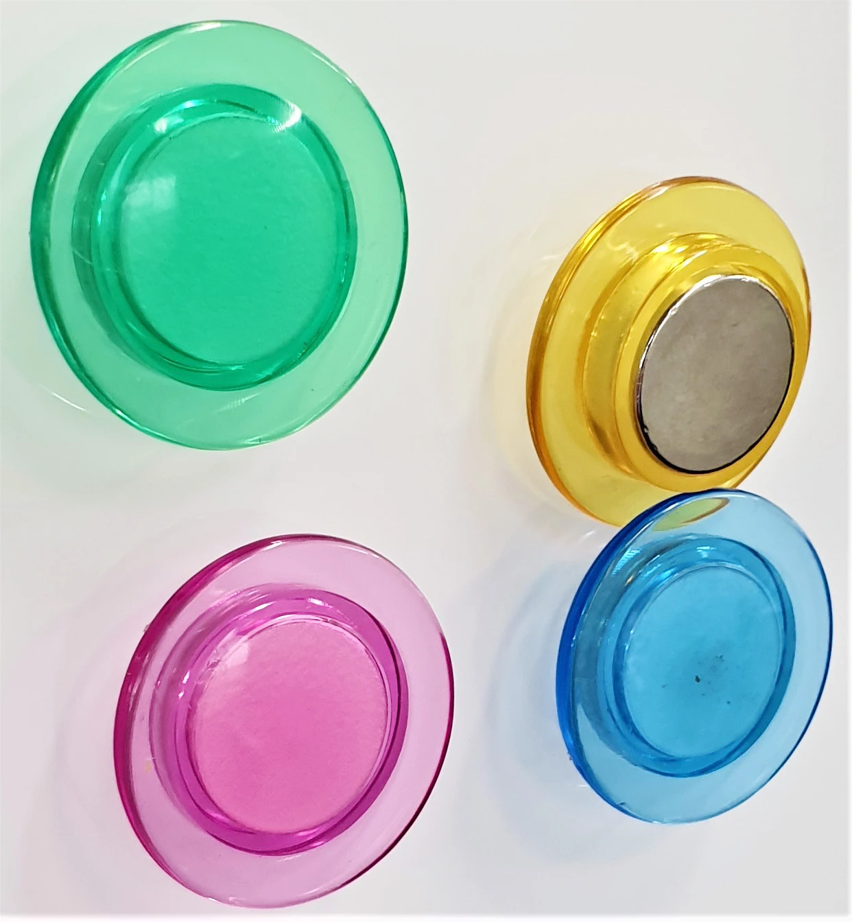 2cm 3cm 4cm colorful Round plastic fridge magnets button/Whiteboard Magnet