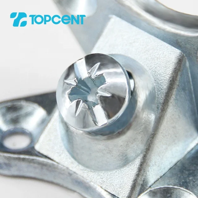 Topcent Wardrobe Nickel Furniture Hardware Zamac Wooden Corner Joint Connecting Bracket Hidden Cabinet Butterfly Fastener