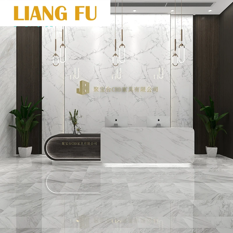 Hot Selling Design LED Salon Front Reception Counter White Consulting Desk Counter Hotel Reception White Salon Reception Desk