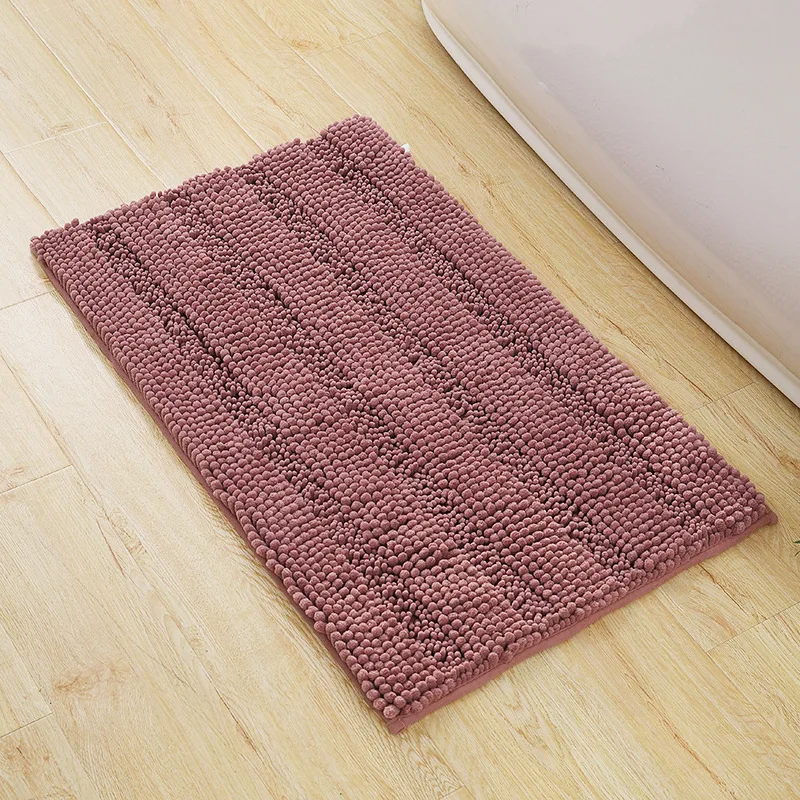 
I@home High Quality Chenille anti slip luxury bathmat washable bath mat 