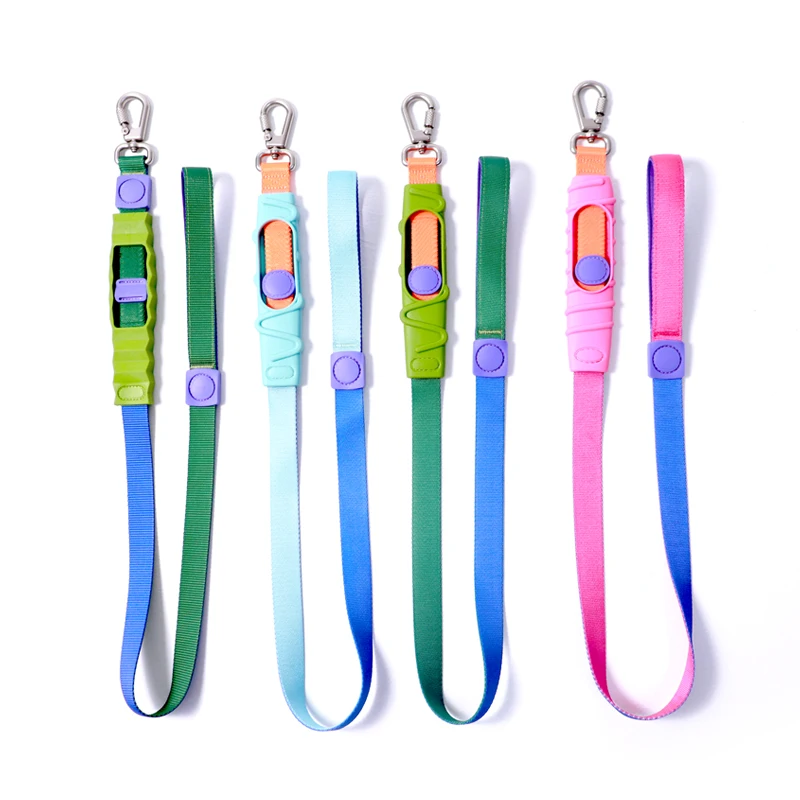 UFBemo hot sale pattern colorful multi color soft durable shock absorbing pet dog leash running walking