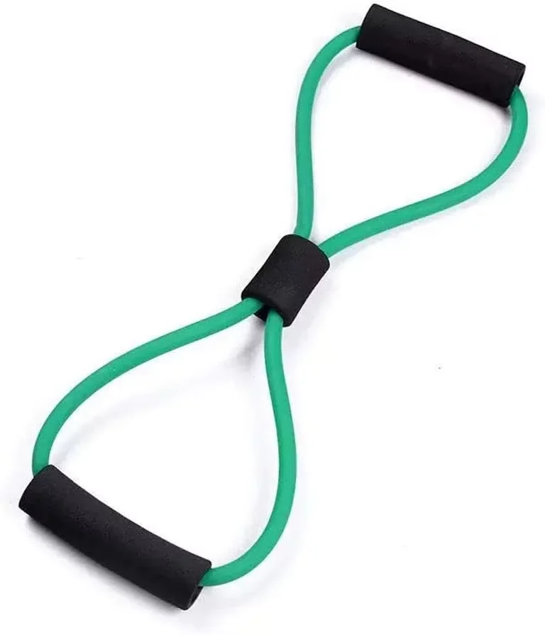 Hot Selling Breast Enlargement Stretch Rope 8 Shaped Pink Fitness Outdoor Chest Flexible Yoga Exercise