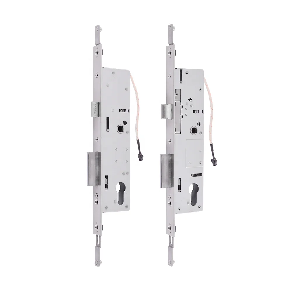 EU 3585 electronic lock body safety stainless steel up down bolt smart mortise lock body