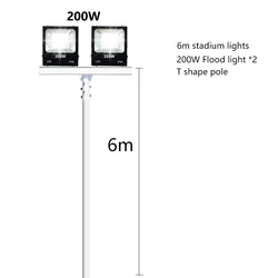 Stadium Led High Mast Flood Light Outdoor Sport Field Light 400W 600W 900W 1200W 1500W 2000W High Mast Flood Stadium Light