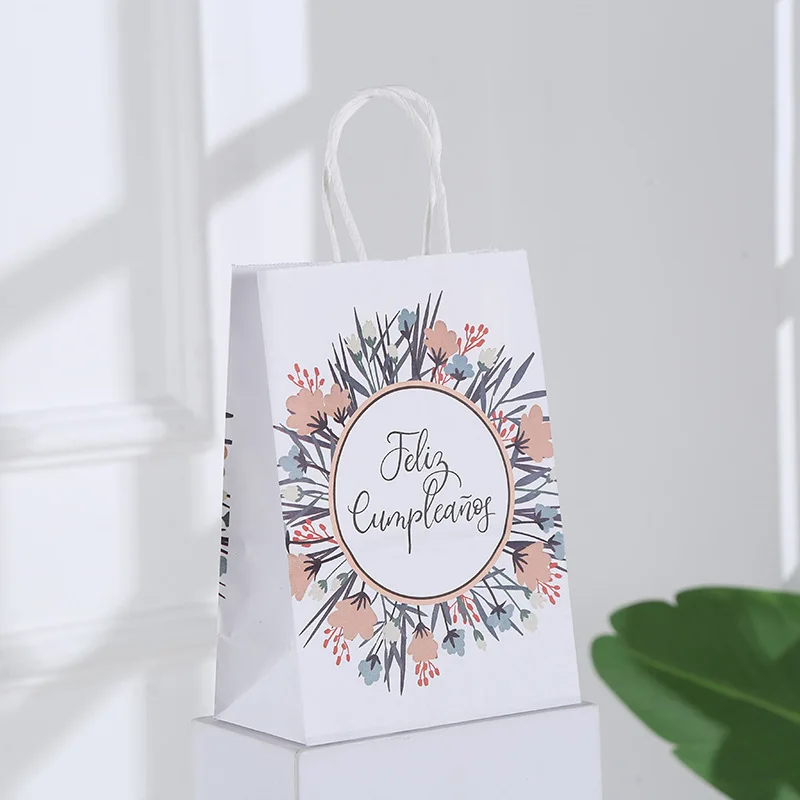 paper gift bag wholesale Spanish birthday gift bag candy packaging handbag