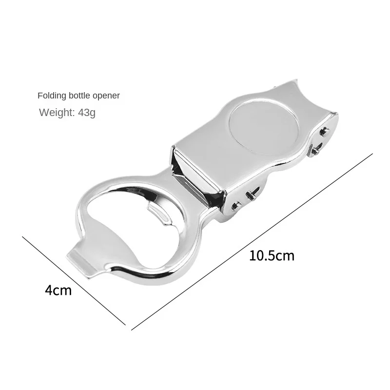 Stainless Steel Bartender Soda Bottle Opener Carbonated Beverage Preservation Device Multifunctional Folding Can Opener