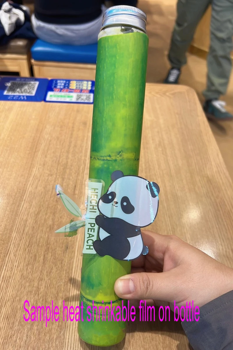 Hot sale transparent Tall long thin round plastic bottle 300ml 500ml juice bottle for beverage packing