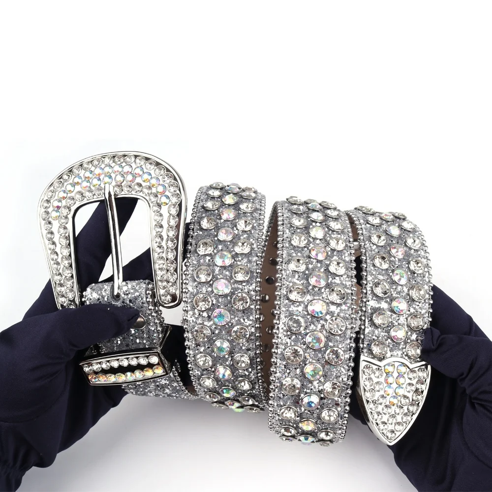 TENGMEI Argent Bling Bling Kid Diamond Belts Hot Sales Rhinestone Waist Belt For Children