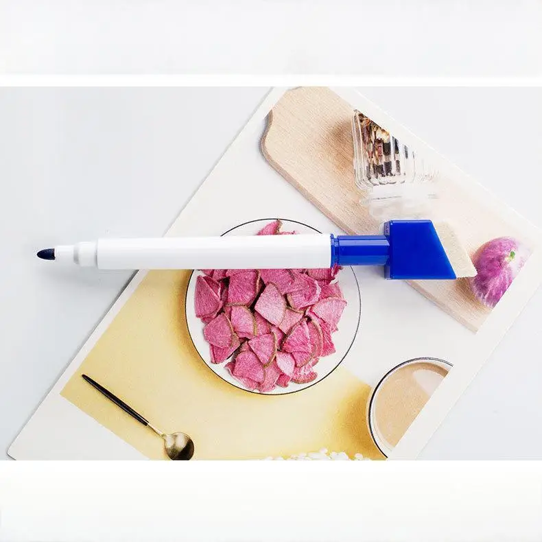 Washable Dry Erase Muti-Color Bevel Magnetic Whiteboard Marker Pen Set With Eraser