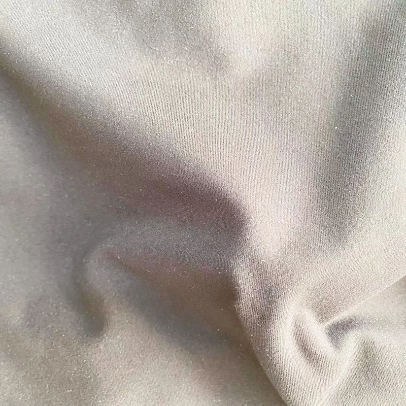 4 ways stretch polyester spandex sanding interlock fabrics for