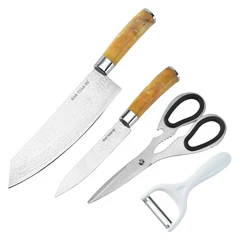 Cheap Hot Sale Top Quality Wholesale Kitchen Set Knife 4-Piece Kitchen Knives With Scissor And Peeler