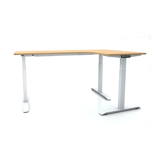 L Shape 2 Legsdual Slant Back Acrylic With Accessory Bands Desk Frame Electric Desk Frame Height Adjustable Desk Frame