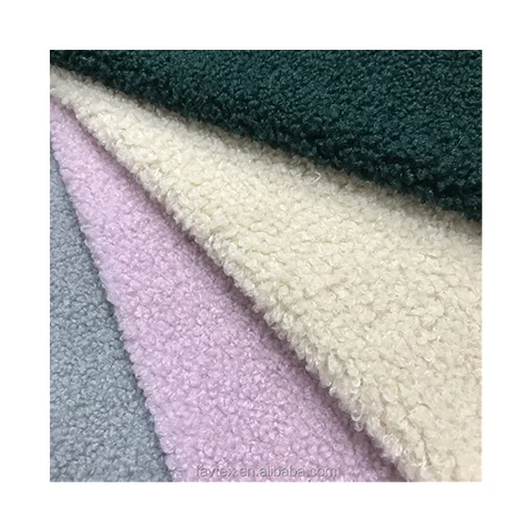 High Quality Teddy Fleece 100 Polyester Berber Fur Fabric For Toys Clothing