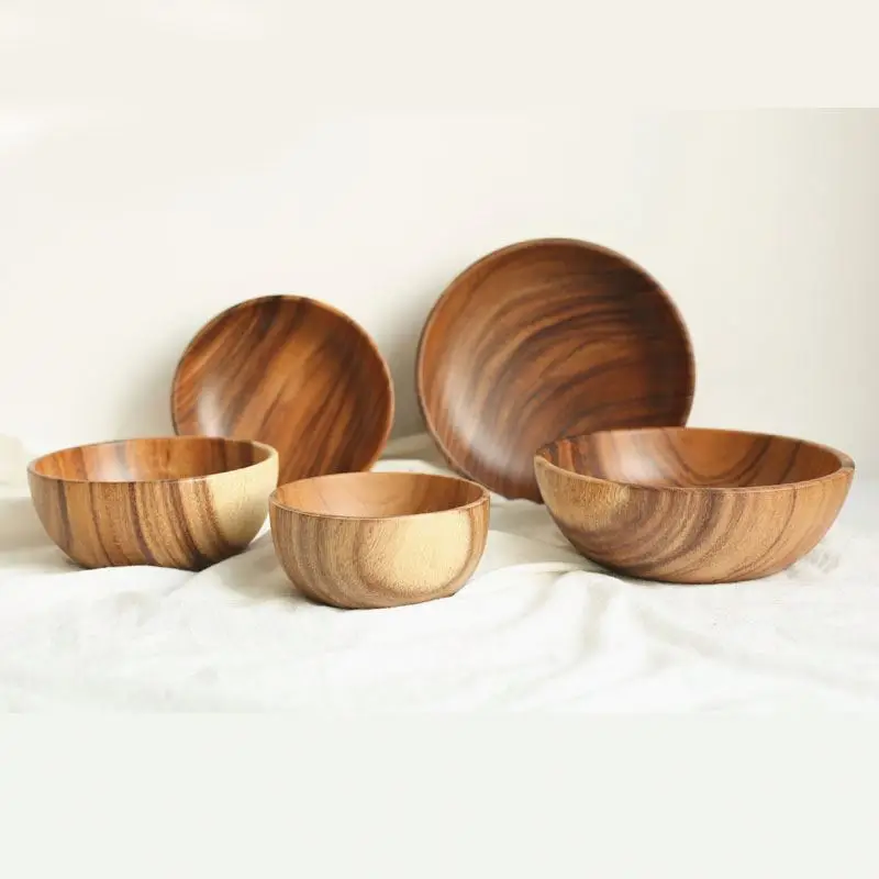 Factory Custom Cheap Low Price Acacia Wooden Bowl