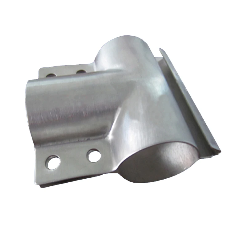 Conveyor fittings Stainless steel T-joint end pipe clamp chain link fence clamp, T-joint inserted into the tube