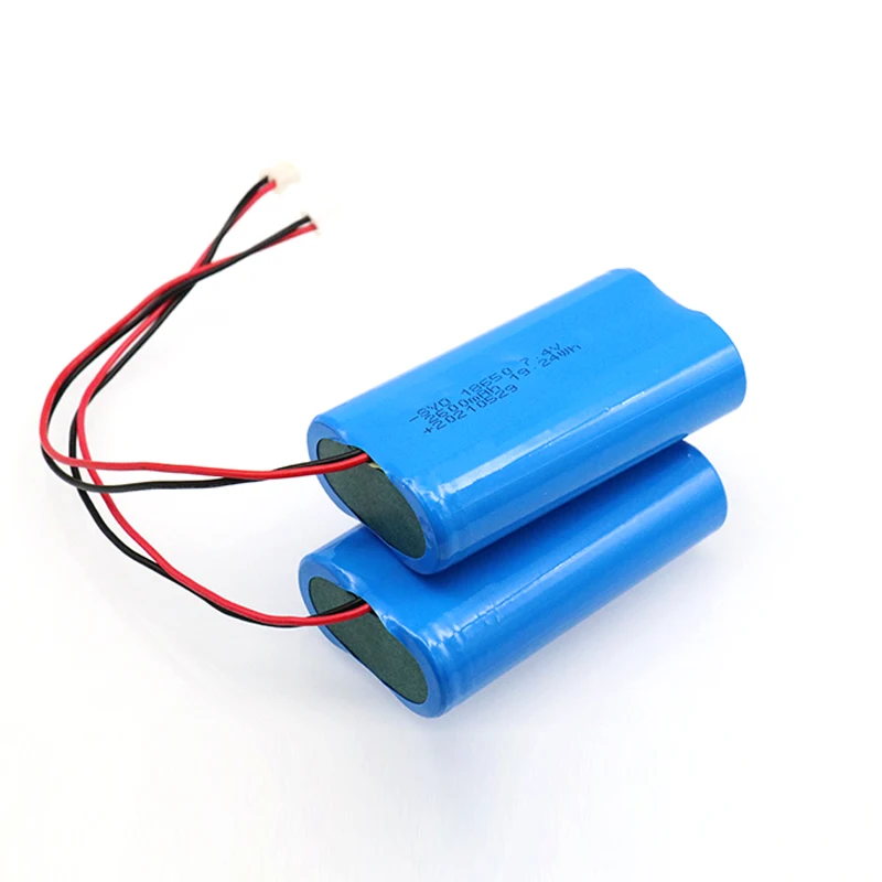 Литий-ионная аккумуляторная батарея ICR18650 2S1P 7,2 V 2000mah для светодиодных ламп применение бытовая техника
