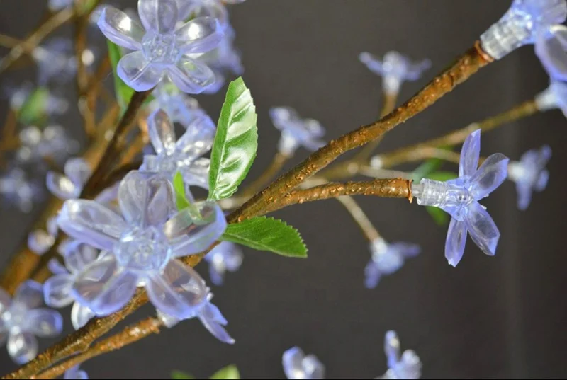 Home hotel room decoration table top led blossom bonsai tree