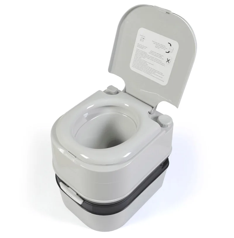 
Newest grey color 24L plastic outdoor portable travel toilet 