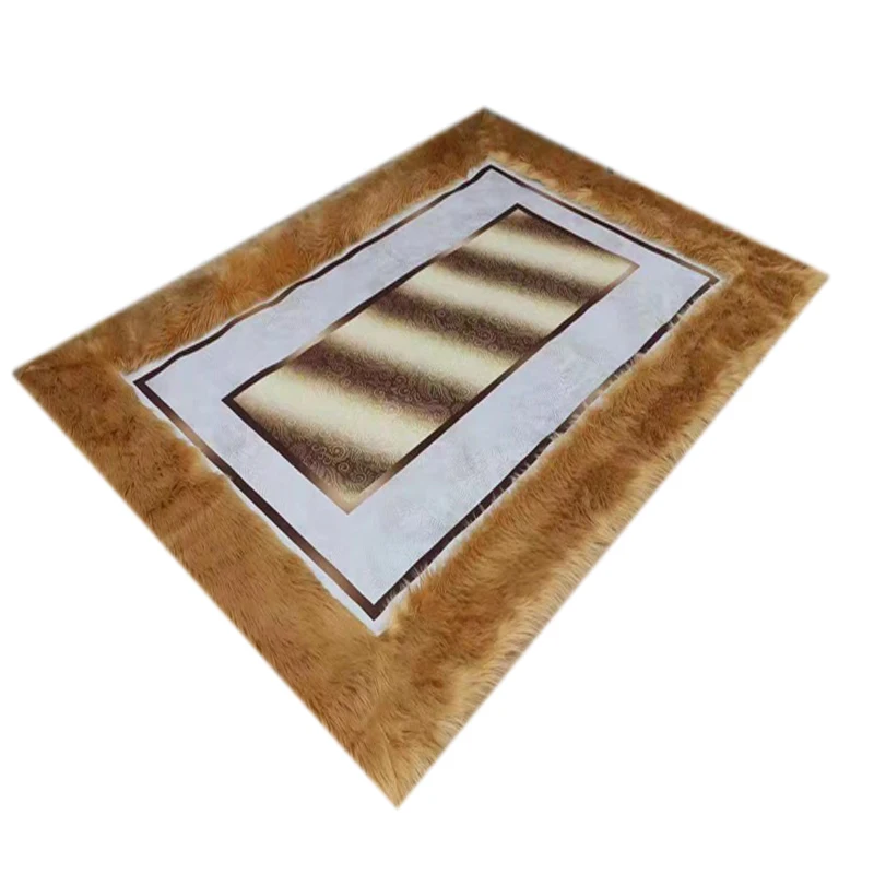 furry long pile sheepskin mat animal shaped rugs area carpet