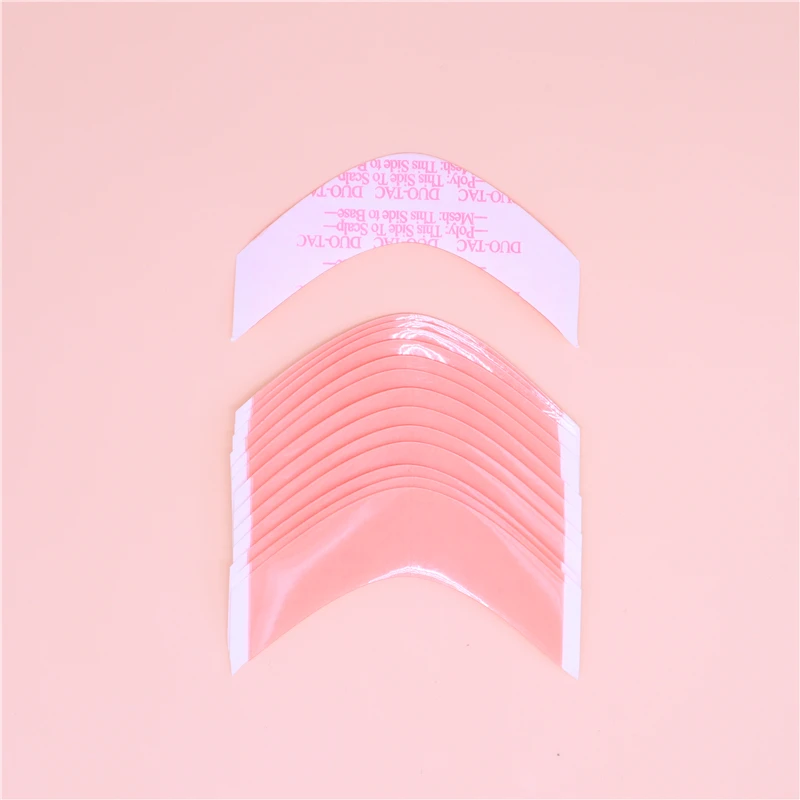 
36pcs/bag V shapes Red Duo-tac Hair Double Adhesive Tape haie extension/Toupee/Lace Wig Professional Hair Accessory 