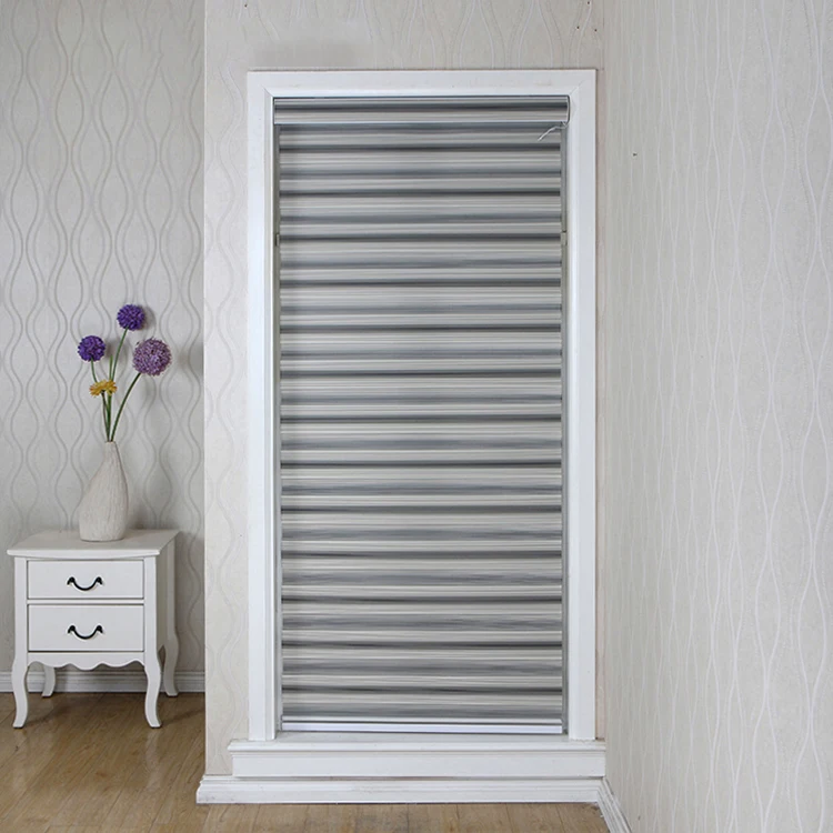 Manufacturer of smart day and night zebra roller blinds curtain fabric shades zebra window blinds