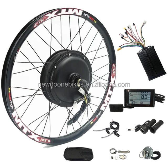 MTX wheel 26 27.5 29 72V2000W electric bike ebike bicycle hub part motor rear conversion kit 45A sine wave dual hall controller