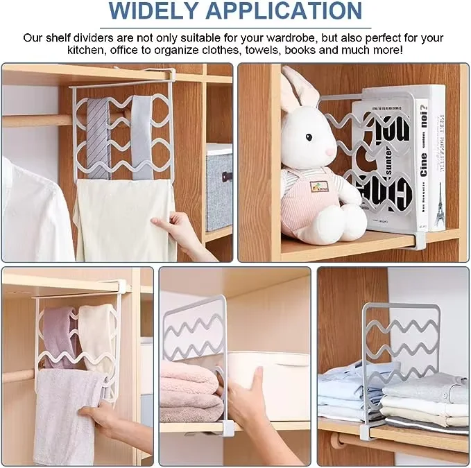 Wholesale Easy Home Wardrobe Divider Multifunction Estante Repisas Clothes Storage Shelf Dividers