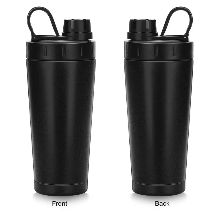 OEM 25oz stainless steel vacuum insulated gym sport  water bottle eco friendly joy protein shaker